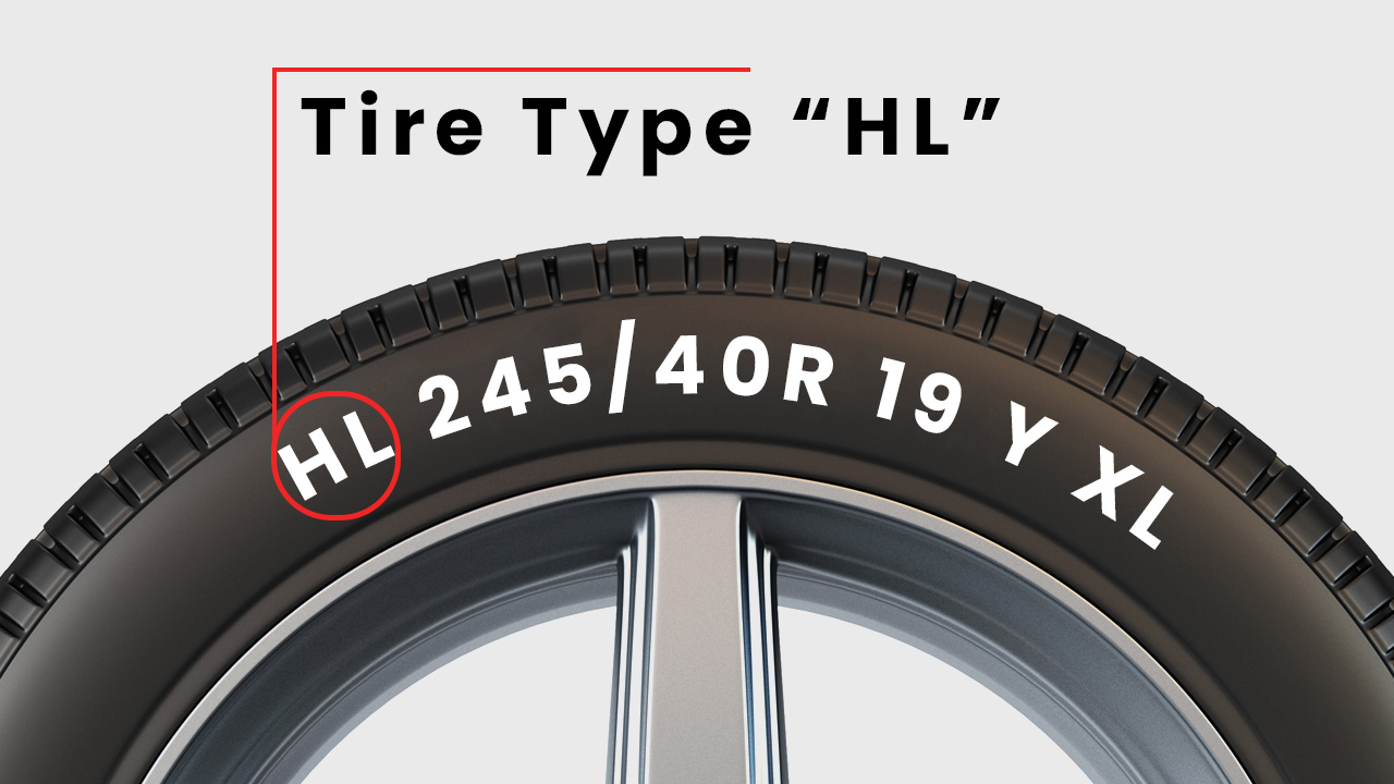 High Load Capacity Tire Type HL for heavy vehicles